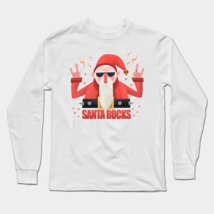 Santa Rocks Long Sleeve T-Shirt